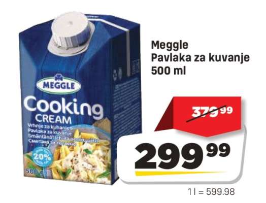 Meggle pavlaka za kuvanje 500 ml