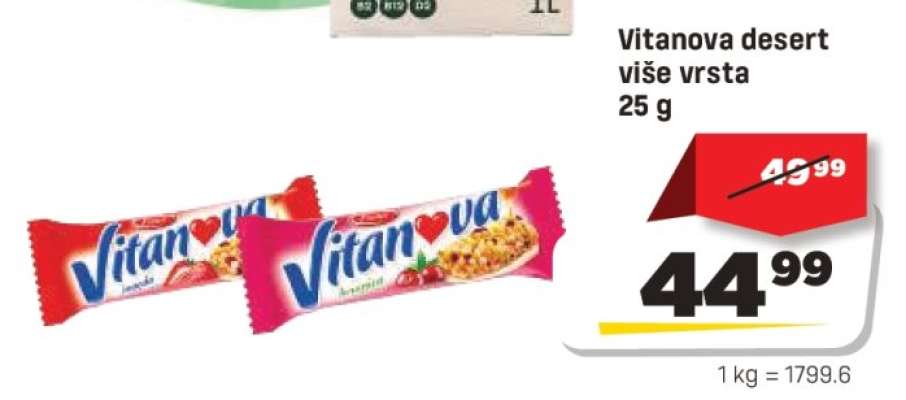 Vitanova desert više vrsta 25 g