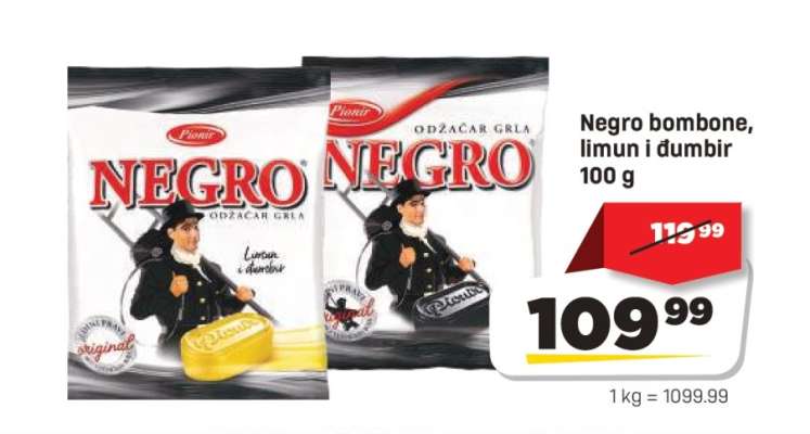 Negro bombone, limun i đumbir 100 g