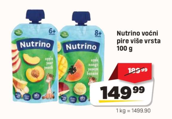 Nutrino voćni pire više vrsta 100 g