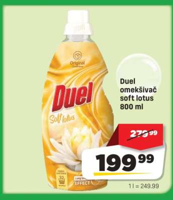 Duel omekšivač soft lotus 800 ml