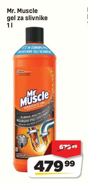 Mr. Muscle gel za slivnike 1 l