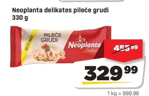 Neoplanta delikates pileće grudi 330 g