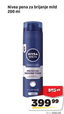 Nivea pena za brijanje mild 200 ml