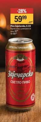 Pivo Zaječarsko 0.33l
