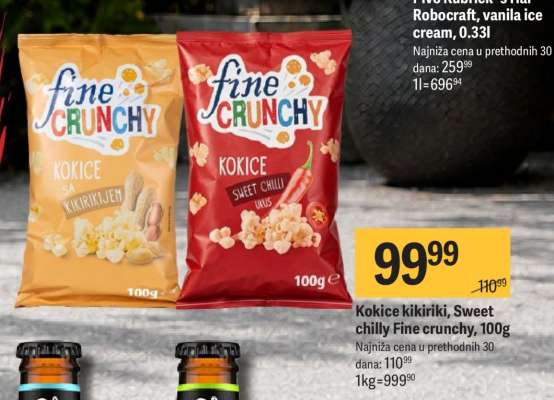 Kokice kikiriki, Sweet chilly Fine crunchy, 100g