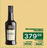 Sírce balsamico tmavé Ponti 250ml
