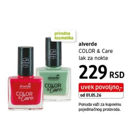 alverde COLOR & Care lak za nokte