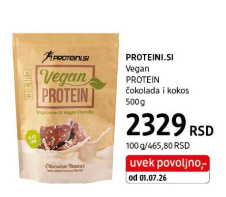 PROTEINI.SI Vegan PROTEIN čokolada i kokos