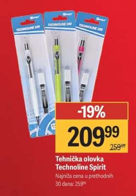 Tehnička olovka technoline Spirit