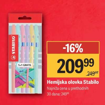Hemijska olovka Stabilo