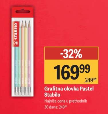 Grafitna olovka Pastel Stabilo