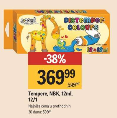 Tempere, NBK, 12ml, 12/1