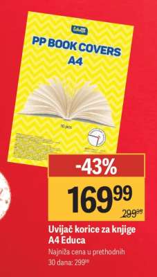 Uviač korice za knjige A4 Educa