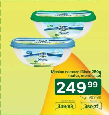 Maslac namazni Biser 250g
