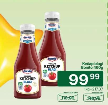 Kečap blagi Bonito 460g
