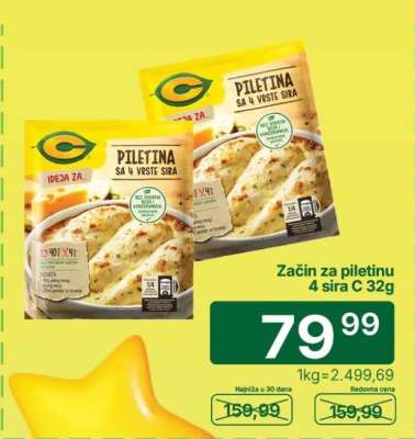 Začin za piletinu 4 sira C 32g
