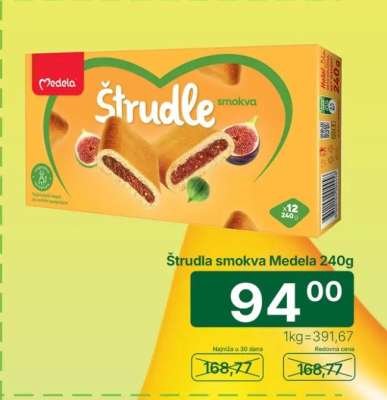 Štrudla smokva Medela 240g