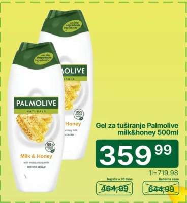 Gel za tuširanje Palmolive milk&honey 500ml