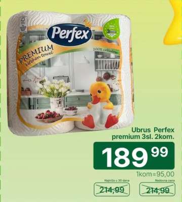 Ubrus Perfex premium 3sl. 2kom.