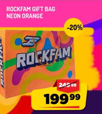 ROCKFAM Gift Bag Neon Orange
