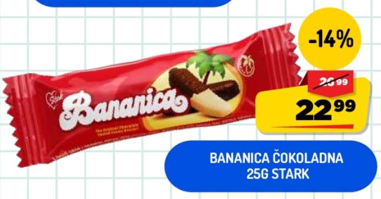 BANANICA ČOKOLADNA 25g ŠTARK