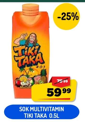 Sok Multivitamin Tiki Taka 0.5L