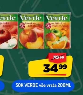 SOK VERDE všechny vrstvy 200ML