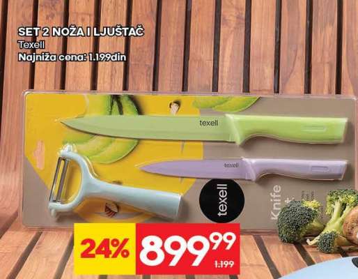 SET 2 NOŽA I LJUŠTAČ