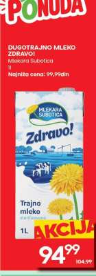 DUGOTRAJNO MLEKO ZDRAVO