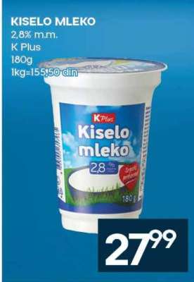 KISELO MLEKO