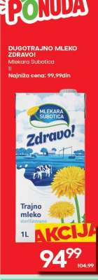 DUGOTRAJNO MLEKO ZDRAVO