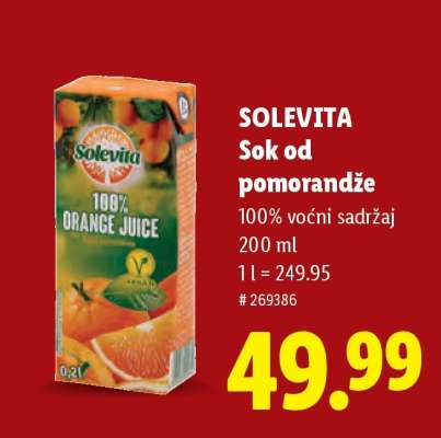 Solevita Sok od pomorandže