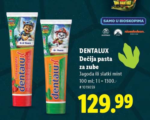 DENTALUX Dečija pasta za zube