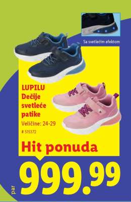 LUPILU Dečije svetleće patike