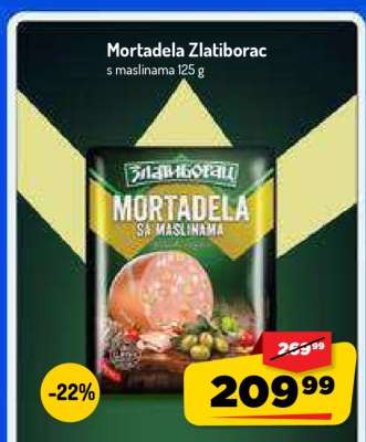 Mortadela Zlatiborac s maslinama 125 g