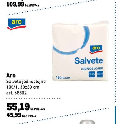 Aro Salvete jednoslojne