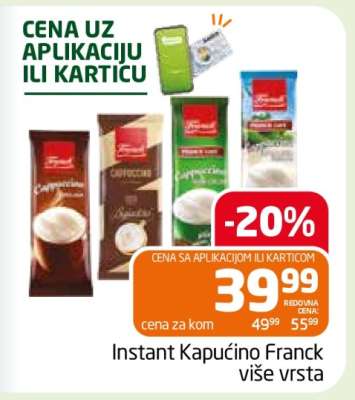 Instant Kapučino Franck više vrsta