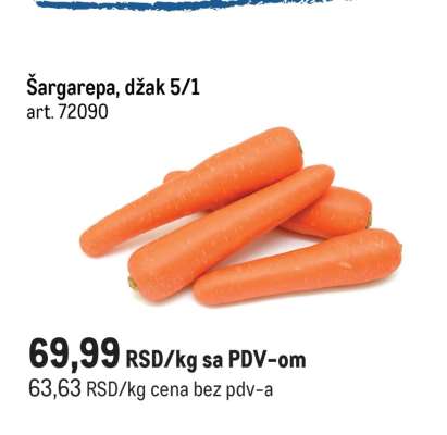 Šargarepa, džak 5/1