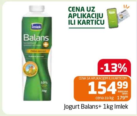 Jogurt Balans+ 1kg Imlek