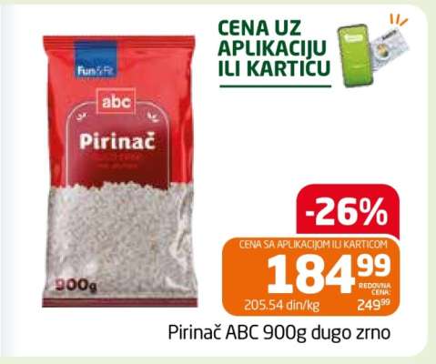 Pirinač ABC 900g dugo zrno
