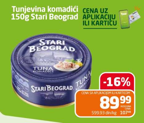 Tunjevina komadići 150g Stari Beograd
