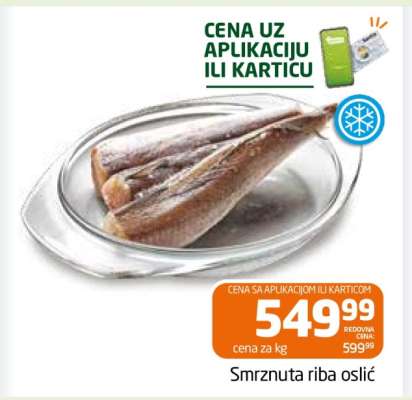 Smrznuta riba oslić