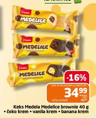 Keks Medela Medelice brownie 40 g