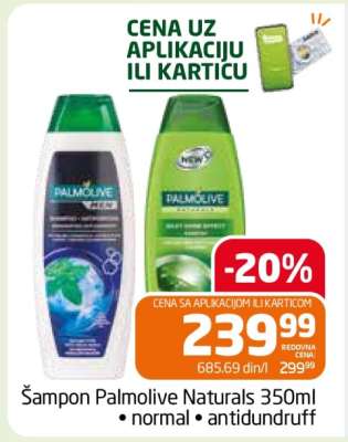 Šampon Palmolive Naturals 350ml