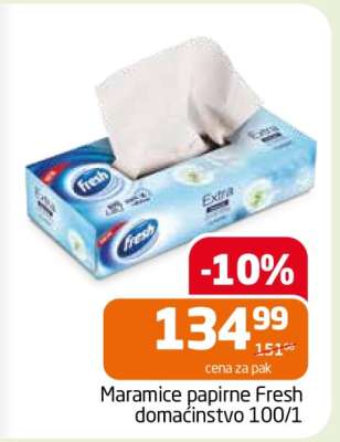 Maramice papirne Fresh domaćinstvo 100/1