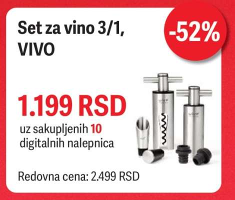 Set za vino 3/1, VIVO