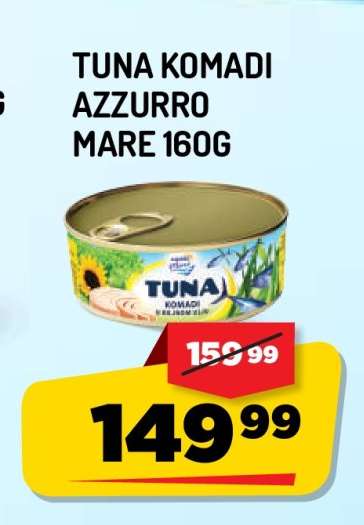 TUNA KOMADI AZZURRO MARE 160g