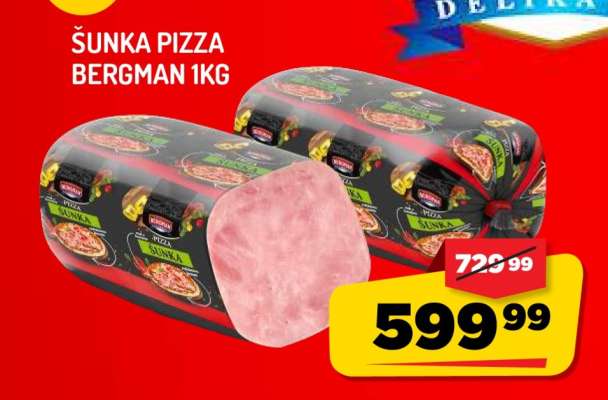 Šunka Pizza Bergman 1kg