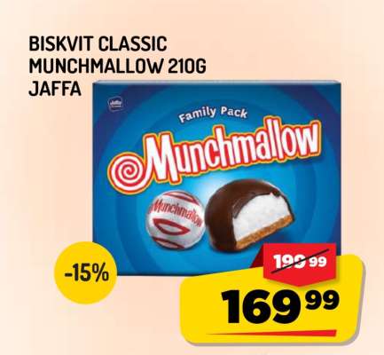 Biskvit Classic Munchmallow 210g Jaffa
